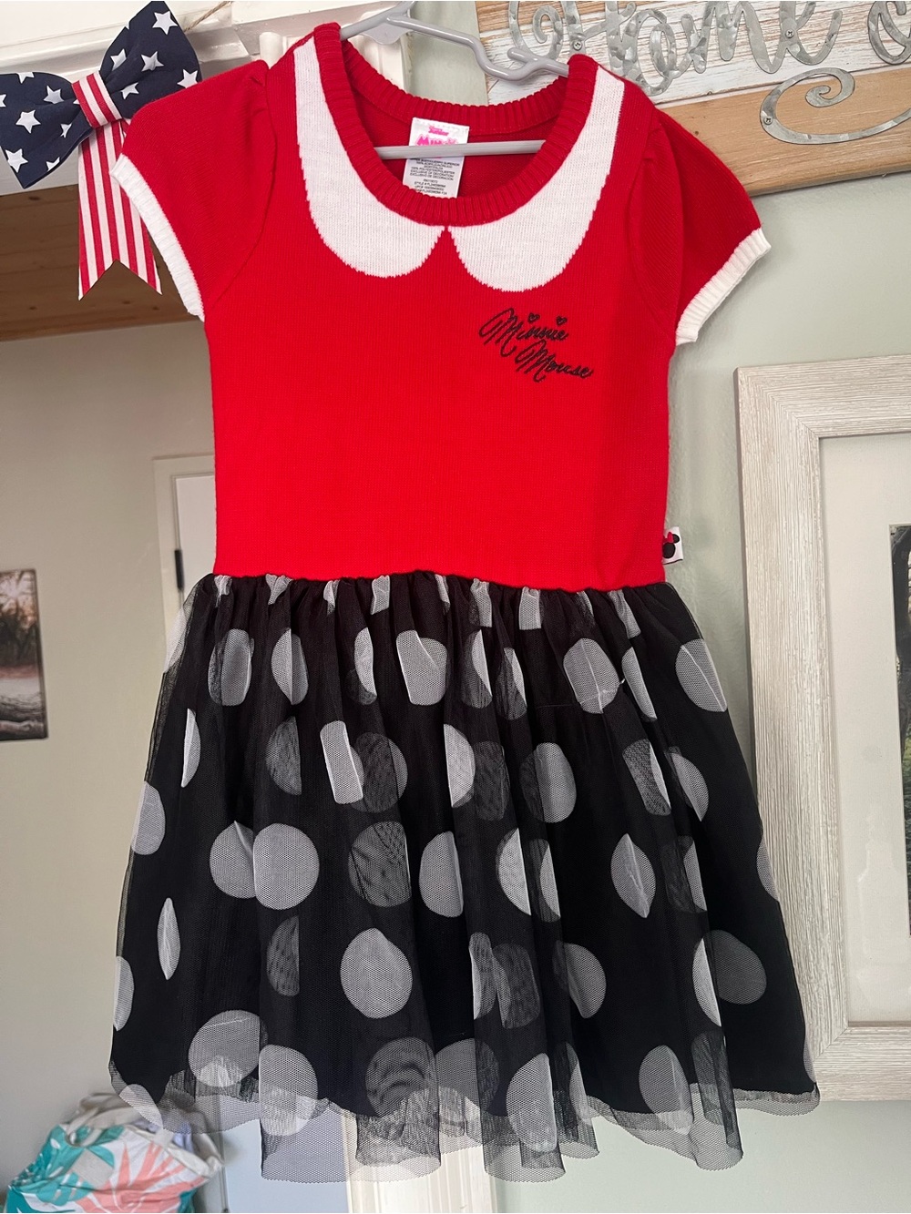 Disney Red & Black Minnie Polka Dot Tulle Dress